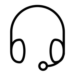 Headset Service Care Quality Business vector icon