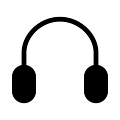 Headphones Audio Music Gui Web vector icon