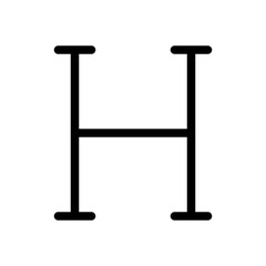 Headline Text Editor Write Author Writer vector icon