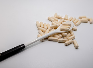 Assorted pharmaceutical medicine pills, capsules
