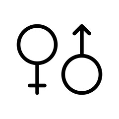 Gender Mail Female Wedding Love Festival Party vector icon