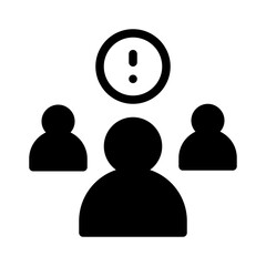 Group Attention Account Interface Login vector icon