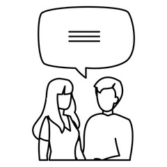 woman and man design