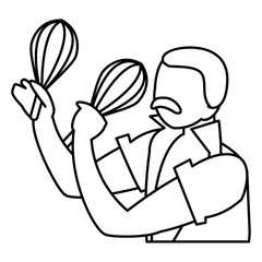 maracas instrument icon