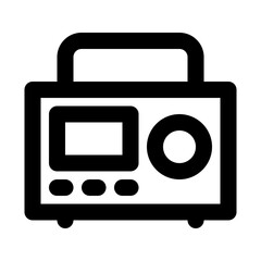 Internet Radio Electronics Devices Technology Products vector icon