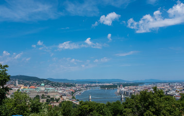 Fototapeta na wymiar panoramic view of Budapest