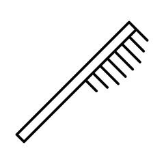 Hairbrush Hairdresser Barber Coiffeur Haircutter vector icon