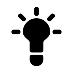 Inspring Inspiration Idea Lamp Light vector icon