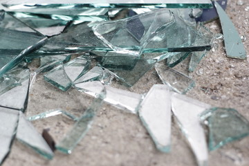 glass Waste from construction