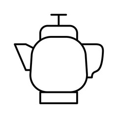 Kettle Pot Restaurant Bar Coffein Coffee vector icon