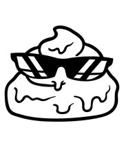 cool sonnenbrille scheiße kot ekelig gesicht haufen häufchen kacke comic cartoon design clipart lachen gestank