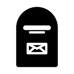 Mailbox 3 Mail Postal Service Envelope Delivery vector icon