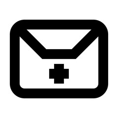 Obraz premium Mail Envelope Add Delivery Gui Web vector icon