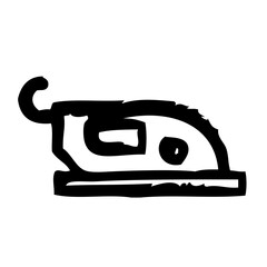 Iron Housekeeping Home Furniture Living Interior vector icon