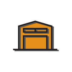 Warehouse icon Vector illustration, EPS10.