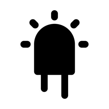 Led Electronics Devices Technology Products vector icon