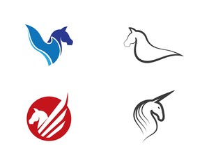 Naklejka premium Pegasus logo illustration