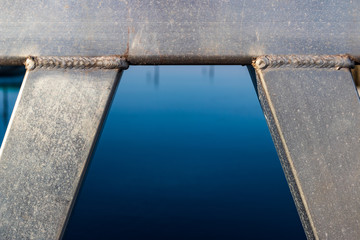 Welded aluminum beam pipes in an arc