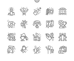 Winning Well-crafted Pixel Perfect Vector Thin Line Icons 30 2x Grid for Web Graphics and Apps. Simple Minimal Pictogram