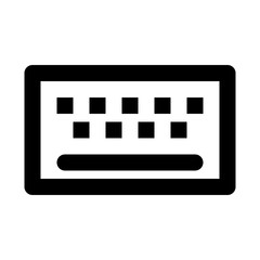 Keyboard Interface UI UX Software App vector icon