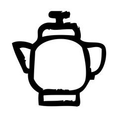 Kettle Pot Restaurant Bar Coffein Coffee vector icon