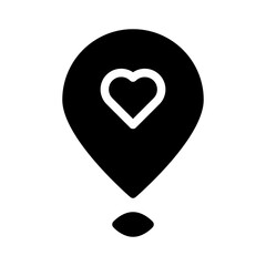 Location Wedding Valentines Day Engagement vector icon