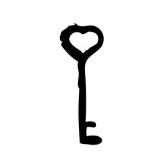 Key Love Wedding Valentines Day Engagement vector icon