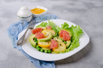 Salad of fresh vegetables