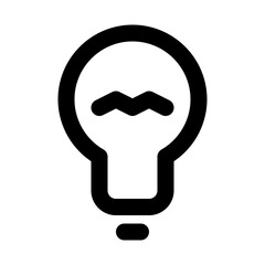 Lamp Idea Creativity Project Management Business Office Working vector icon