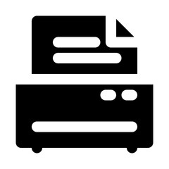 Fototapeta premium Laserprinter Electronics Devices Technology Products vector icon