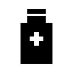 Jar Medicine Hospital Doctor Medical vector icon