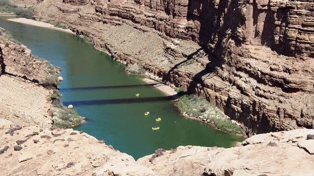 rafting down the Colorado river