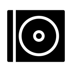 Music CD Disc Media Gui Web vector icon