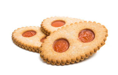 cookies with jam isolated