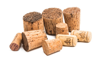 wine corks isolated