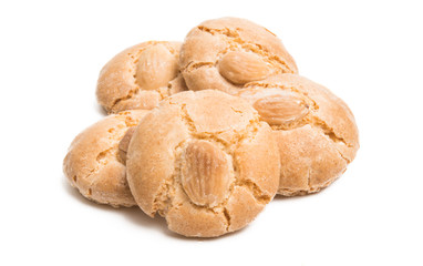 cookies with almonds isolated