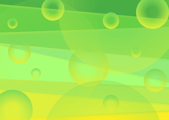 Vibrant green and yellow minimal abstract background
