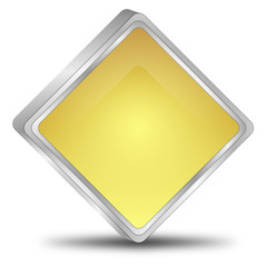 blank Button - 3D illustration