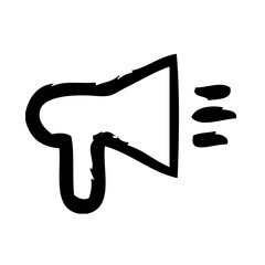 Megaphone Communicate Broadcast News Television Newscast vector icon