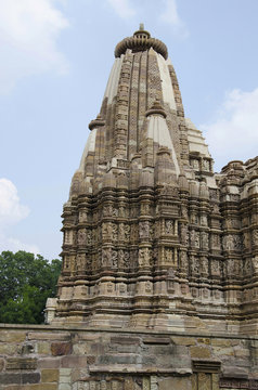 DEVI JAGDAMBA, Shikara - Closeup, Western Group, Khajuraho, Madhya Pradesh, UNESCO World Heritage Site