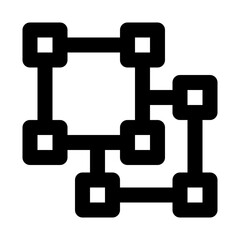 Object Ungroup Application Web Interface Software vector icon