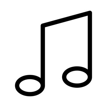 Notes Music Audio Gui Web vector icon