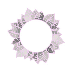 Pastel floral frame
