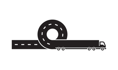 Black logistic logo