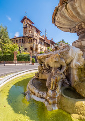 Rome (Italy) - The esoteric quarter of Rome, called 'Quartiere Coppedè', designed by architect...