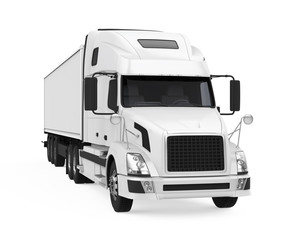 Trailer Truck Isolated