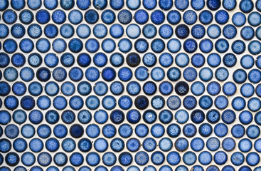 Seamless pattern with small geometric circles blue, Simple modern abstract for background