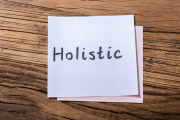 Holistic Word On Adhesive Note