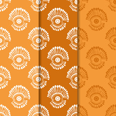 Seamless abstract pattern pop-art eye