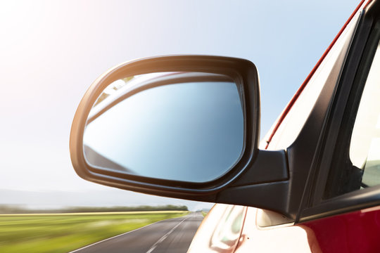 Rear View Mirror Of A Car